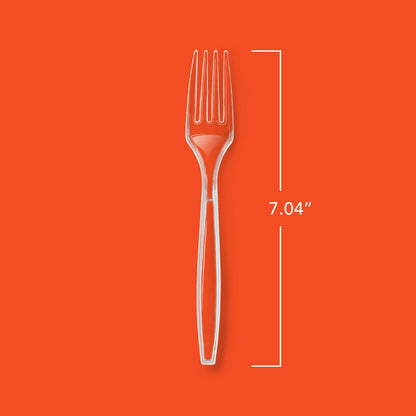 Hefty Clear Heavy Weight Plastic Forks (300 Pieces)