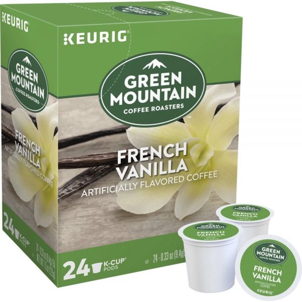 Green Mountain Coffee Single-Serve Coffee K-Cup Pods, French Vanilla, Box Of 24