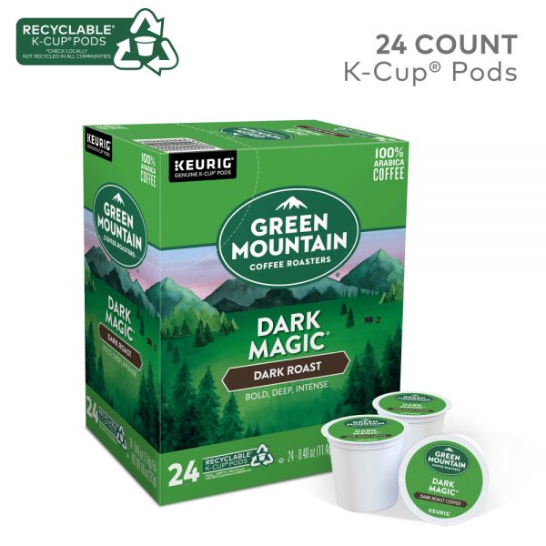 Green Mountain Coffee Single-Serve Coffee K-Cup Pods, Dark Magic Extra-Bold, Box Of 24