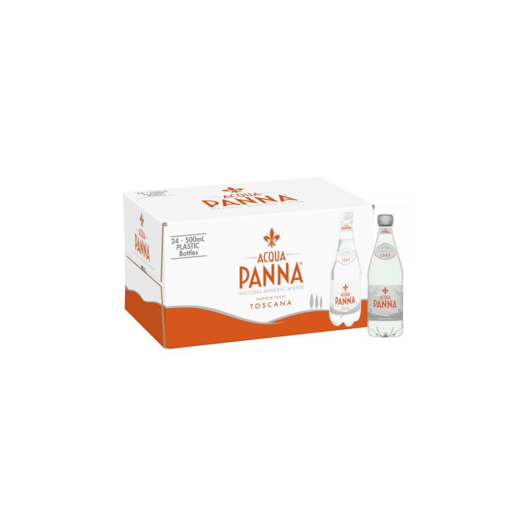 Acqua Panna Natural Spring Water 16.9 Oz. Case Of 24 Plastic Bottles