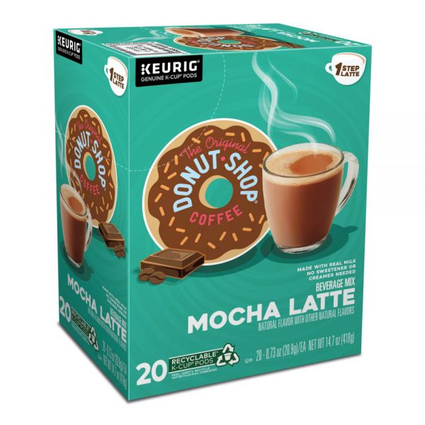 The Original Donut Shop Single-Serve K-Cup, 1-Step Mocha Latte, Box  of 20