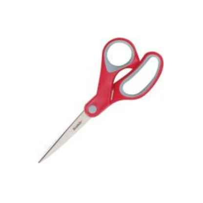 Scotch Multipurpose Scissors 7" Pointed, Gray/Red