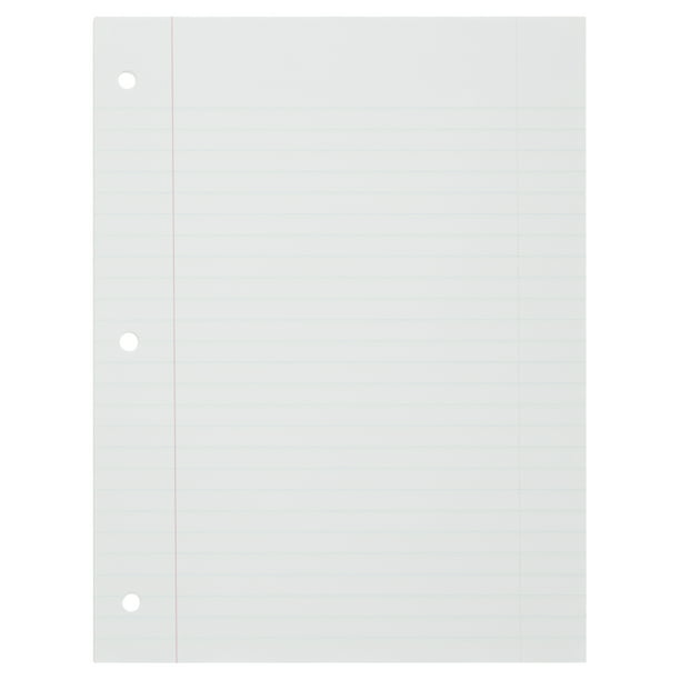 Mead Notebook Filler Paper, 3-Holes Punched, 8 x 10.5, Wide/Legal Rule, Pack Of 200 Sheets