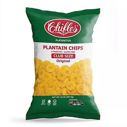 Chifles Plantain Original Club Size Salted Chips 20 oz.