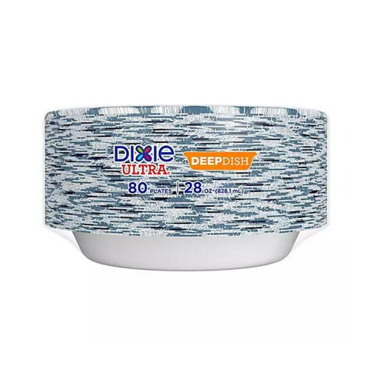 Dixie Ultra 9-9/16" Extra Deep Dish Paper Plate 80 count