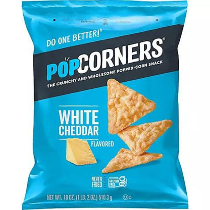 Popcorners Chips White Cheddar Snacks 18 oz.