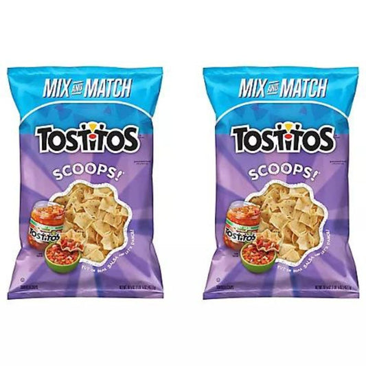 2 Tostitos Scoops 457g Pack