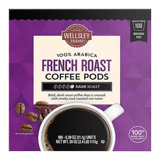 Wellsley Farms French Roast Coffee Pods100 ct.