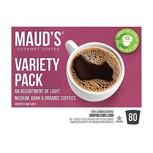 Maud's 9 Flavor Original Coffee Variety Pack 80 ct.
