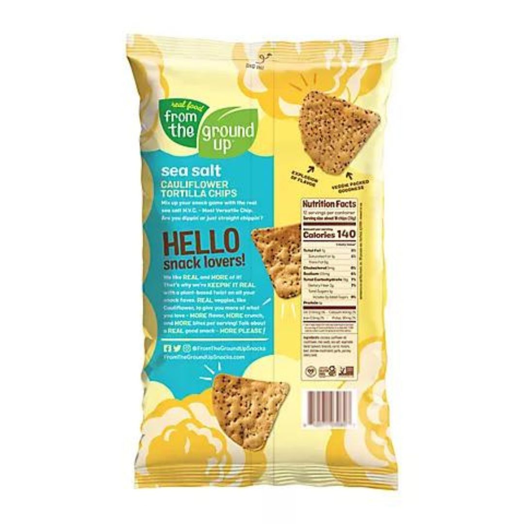 Real Food From The Ground Up Cauliflower Tortilla Chips 12 oz.