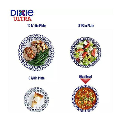 Dixie Ultra Paper Bowl 20oz Printed Disposable Bowl 108 count
