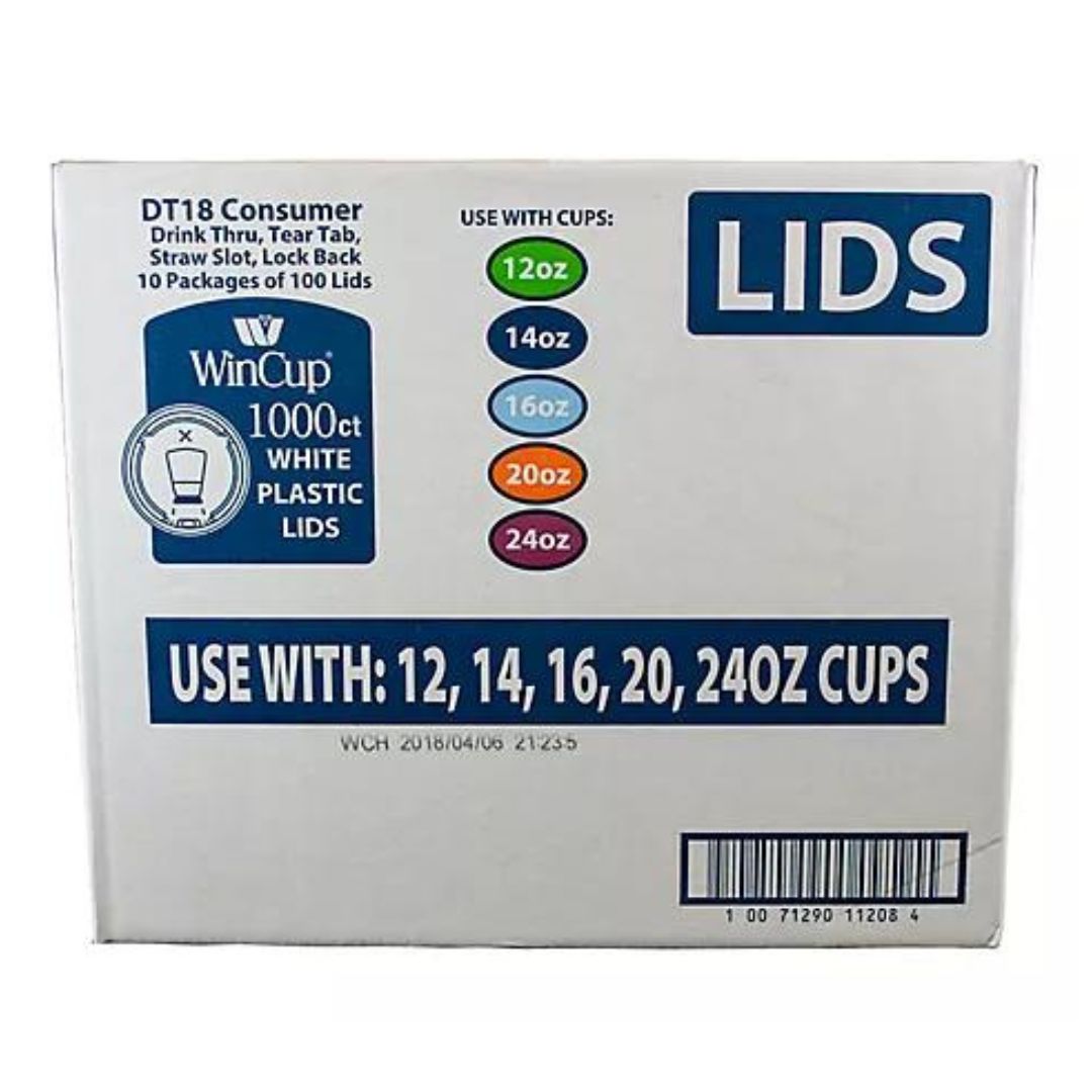 WinCup Plastic Cup Lids 1000 ct. (CANNOT SHIP TO CA)