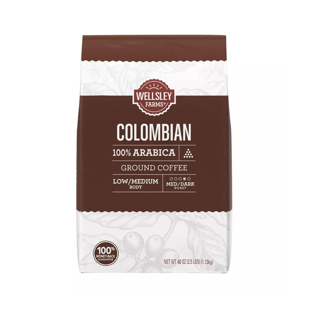 Wellsley Farms Colombian Ground Coffee 40oz.