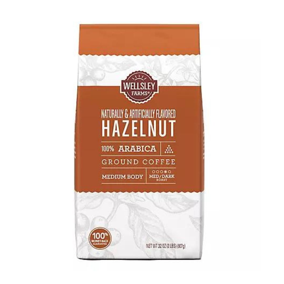 Wellsley Farms Hazelnut Ground Coffee 32oz.