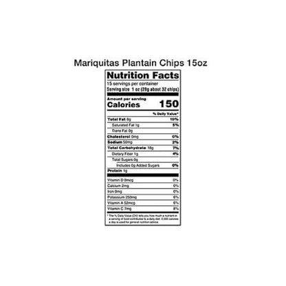 Mariquitas Plantain Chips 16 oz.