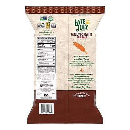 Late July Snacks Organic Multigrain Sea Salt Tortilla Chips 16 oz.