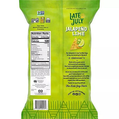 Late July Jalapeno Lime Tortilla Chips 16 oz.
