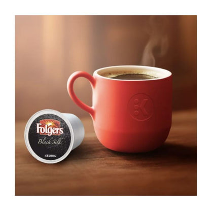 Folgers Single-Serve Coffee K-Cup Pods, Black Silk, Box Of 24