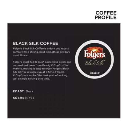 Folgers Single-Serve Coffee K-Cup Pods, Black Silk, Box Of 24