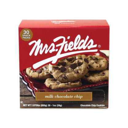 Mrs. Fields Milk Chocolate Chip Cookies 1 Oz. Pack Of 30 Cookies