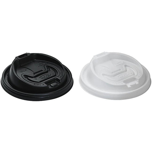 Dart Optima Reclosable Hot Cup Lids, For 12-24 Oz Foam Cups White Case Of 1,000