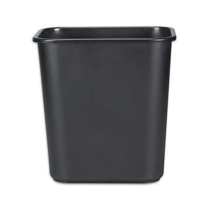 Rubbermaid Durable Polyethylene Wastebasket Black 7 Gallons