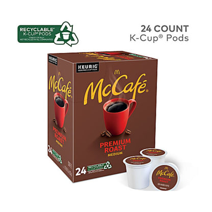 McCafe Single-Serve Coffee K-Cup Pods, Premium Roast, Box Of 24
