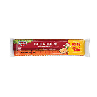 Keebler Cheese And Cheddar Sandwich Crackers Pack Of 12
