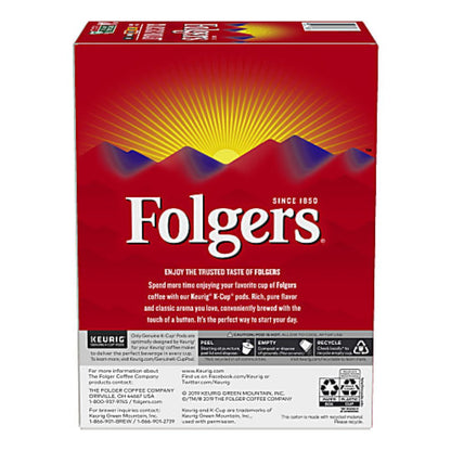 Folgers Single-Serve Coffee K-Cup, Classic Roast, Carton Of 96, 4 x 24 Per Box
