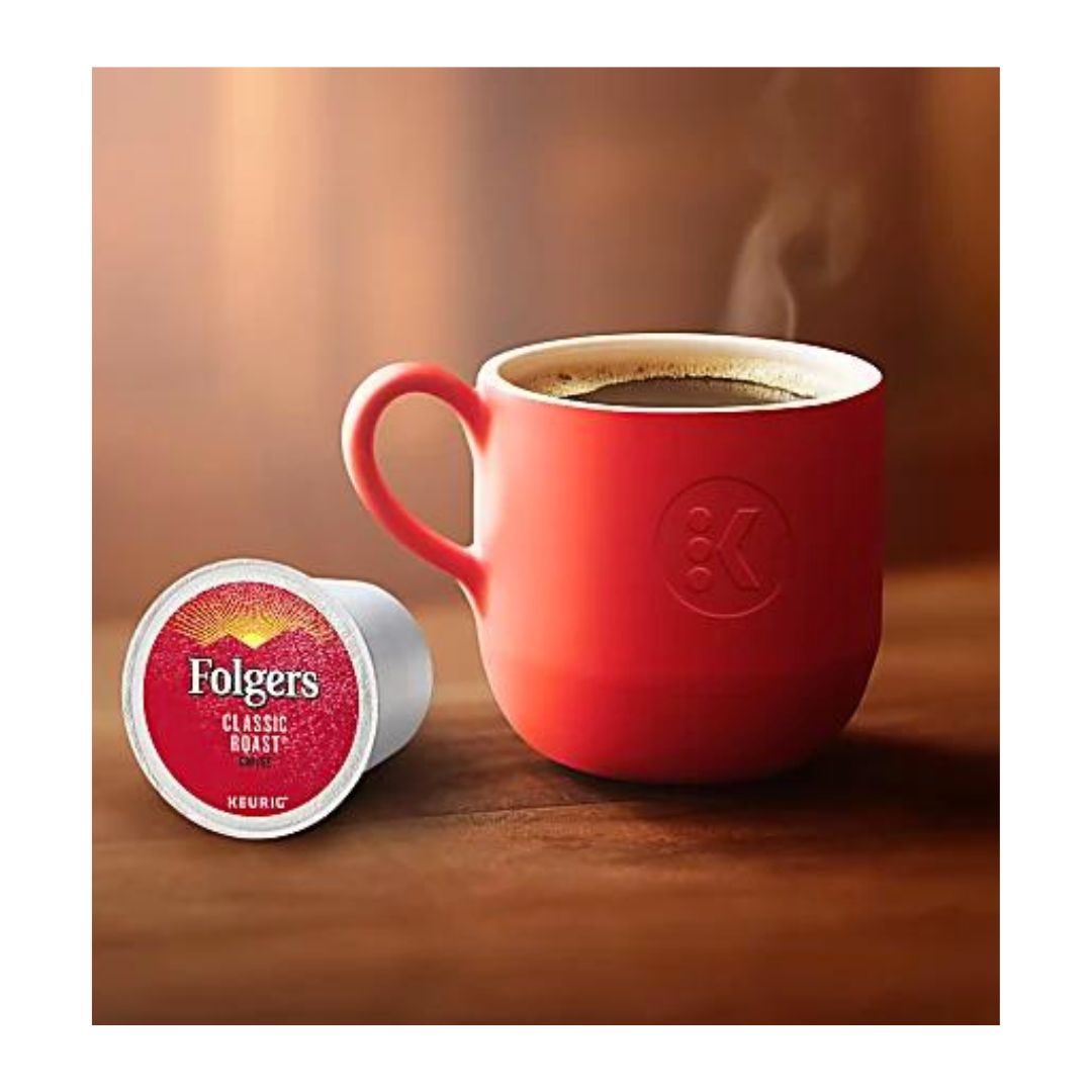 Folgers Single-Serve Coffee K-Cup, Classic Roast, Carton Of 96, 4 x 24 Per Box