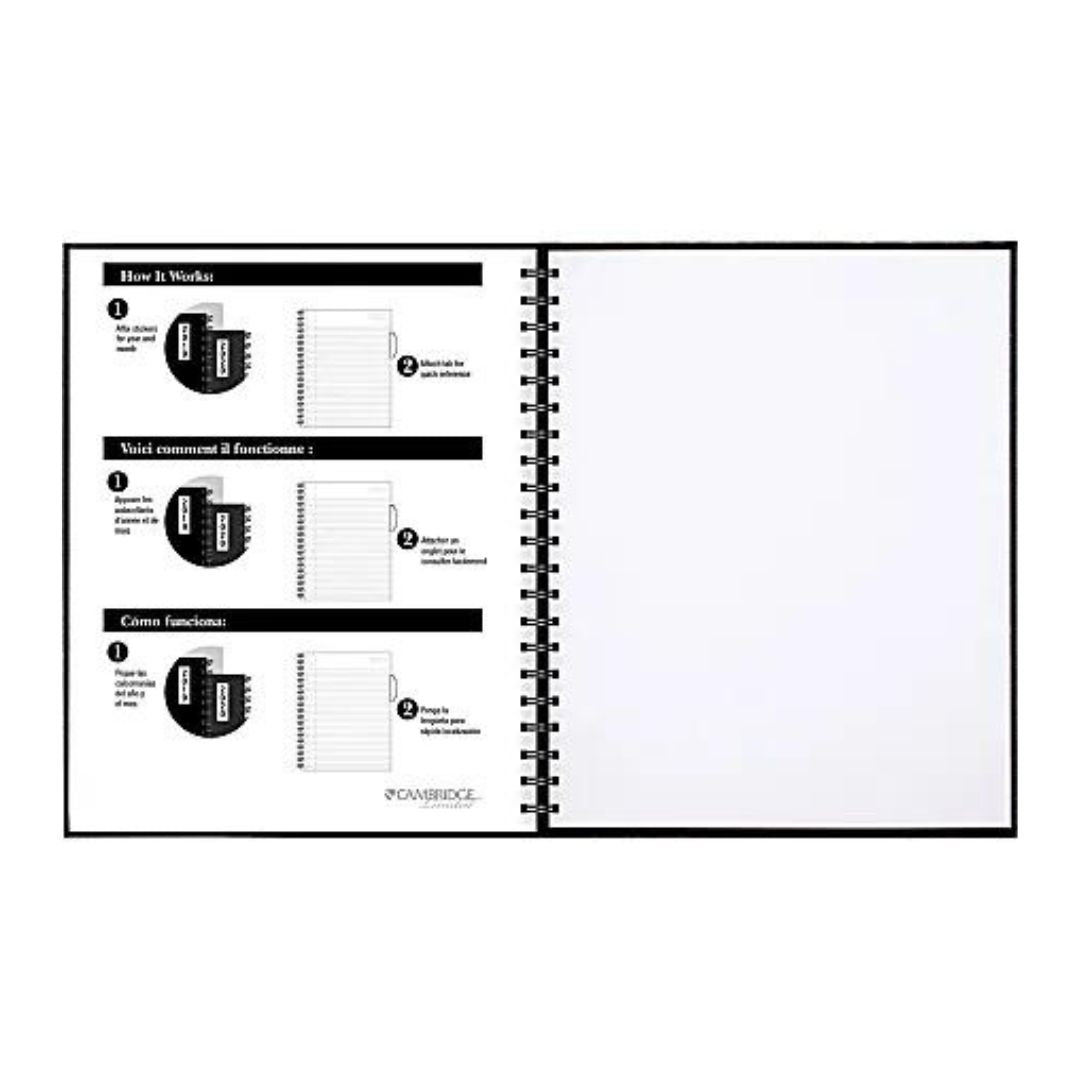 Cambridge Limited Business Notebook, 8 1/2" x 11", 1 Subject, Legal Ruled, 96 Sheets, Black