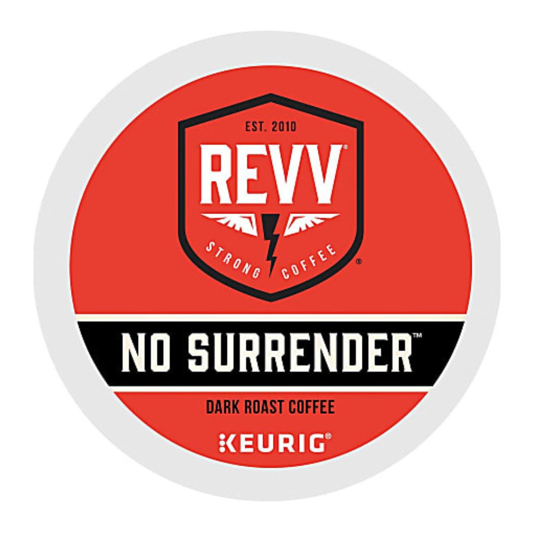 REVV Single-Serve Coffee K-Cup Pods, No Surrender, Box Of 24