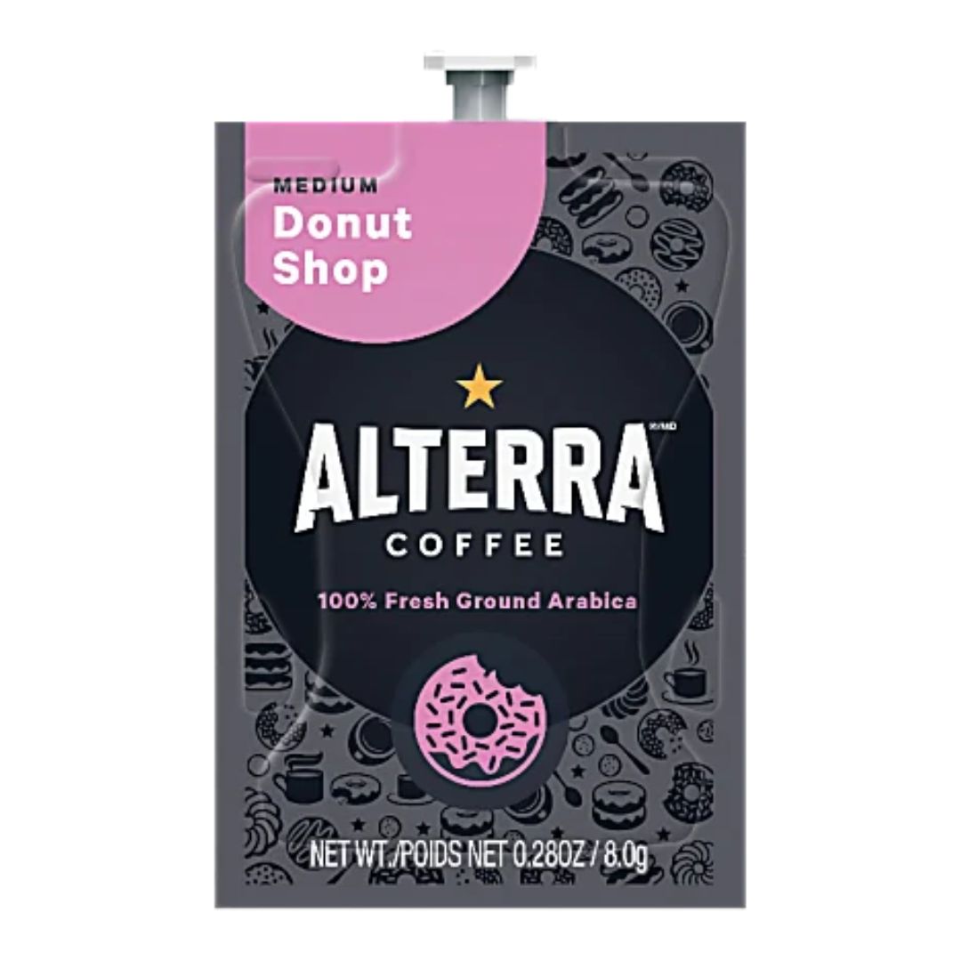 FLAVIA Coffee ALTERRA Single-Serve Coffee Freshpacks, Donut Shop Medium Blend, Box  Of 100