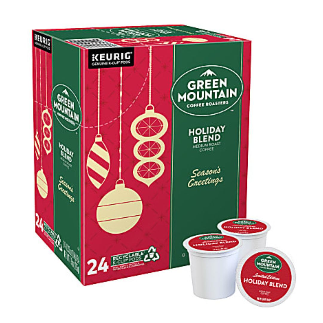 Green Mountain Coffee Single-Serve Coffee K-Cup Pods, Holiday Blend, Box Of 24