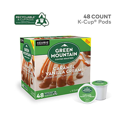 Green Mountain Coffee Single-Serve Coffee K-Cup, French Vanilla, Carton Of 96, 4 x 24 Per Box