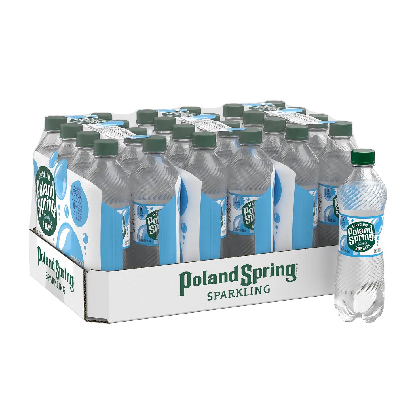 Regional Sparkling Spring Water Simply Bubbles 16.9 Oz. Case Of 24 Bottles