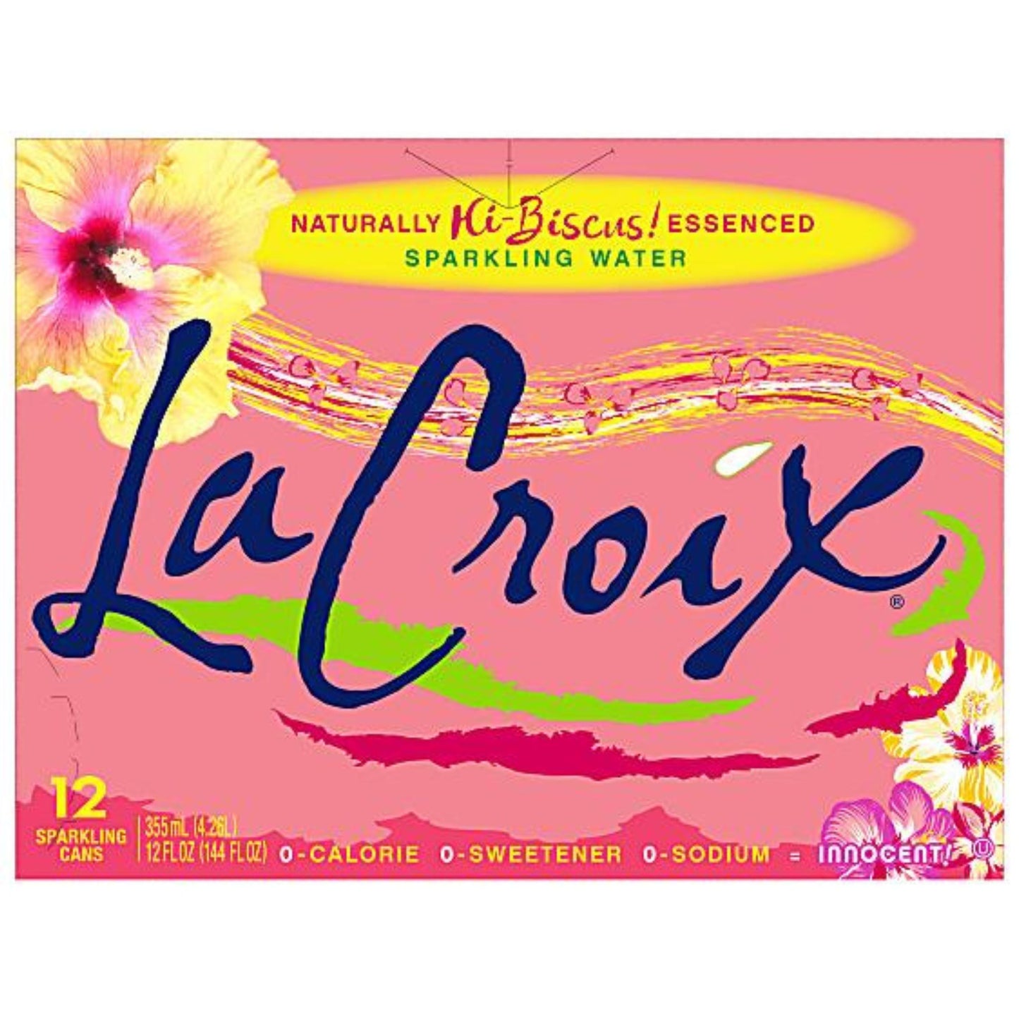 LaCroix Sparkling Water 12 Oz. HIbiscus 24 Cans Per Pack, Case Of 2 Packs