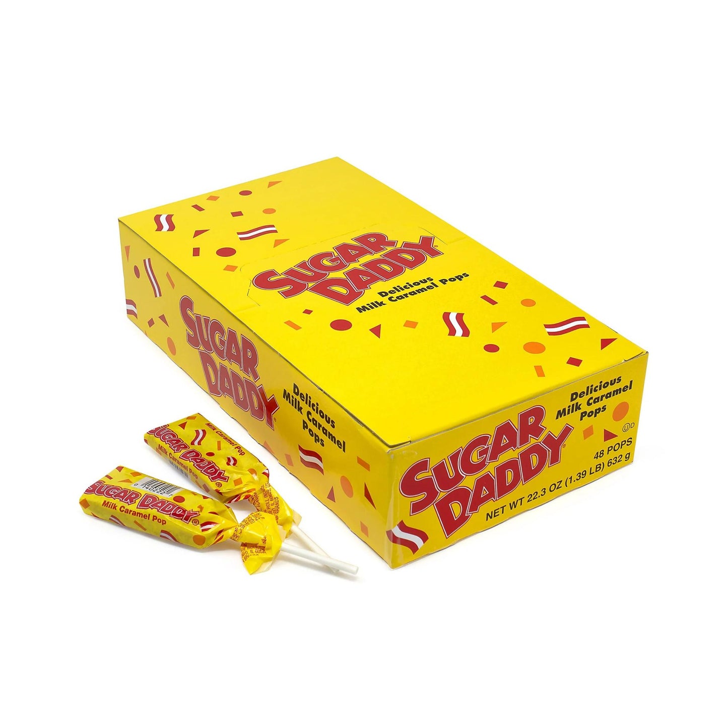 Sugar Daddy Caramel Candy Pops 0.47 Oz. Pack Of 48