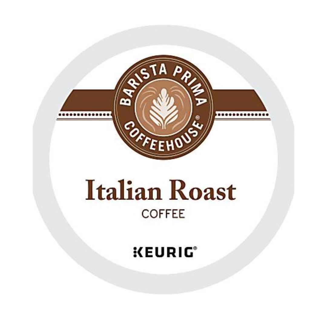 Barista Prima Coffeehouse Single-Serve Coffee K-Cup Pods, Italian Roast Box Of 24