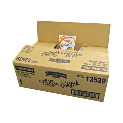 Pepperidge Farm Goldfish Baked Crackers, Cheddar, 1.5 Oz. Carton Of 72