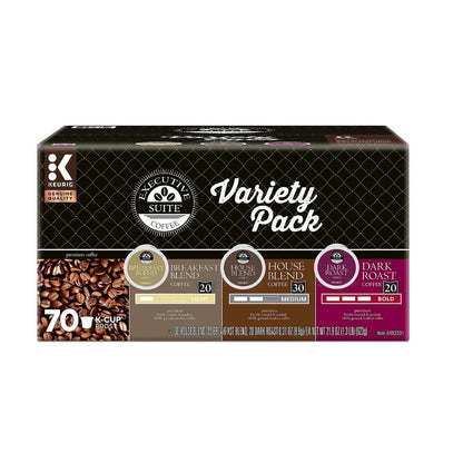 Executive Suite Coffee Single-Serve Coffee K-Cup Pods, Variety Pack, Carton Of 70