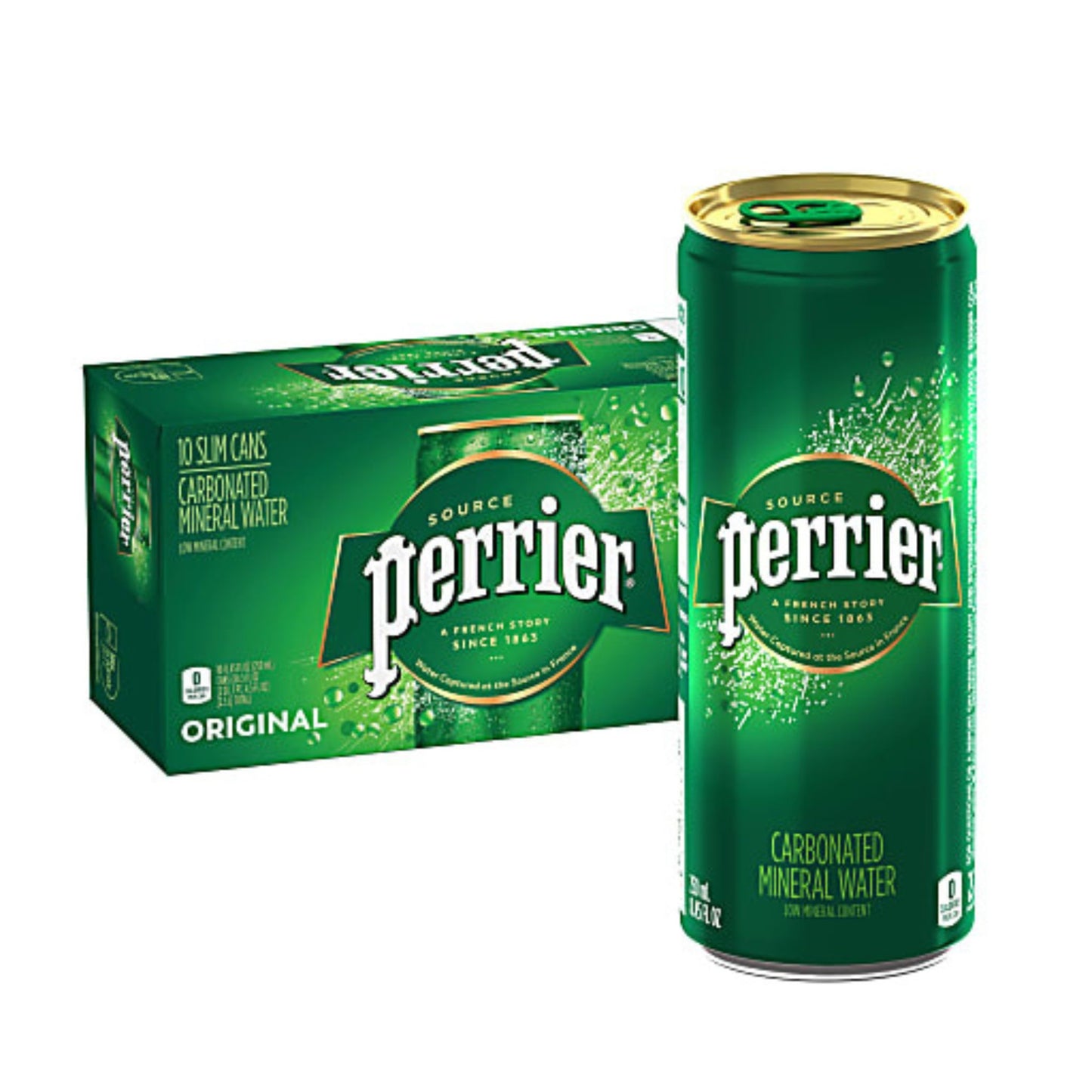 Perrier Sparkling Mineral Water 8.45 Oz. Pack Of 10