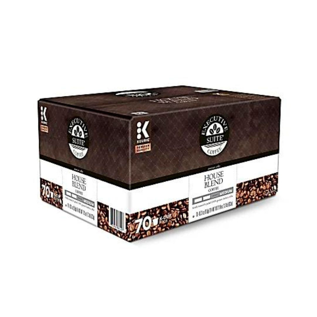 Executive Suite Coffee Single-Serve Coffee K-Cup Pods, House Blend, Carton Of 70