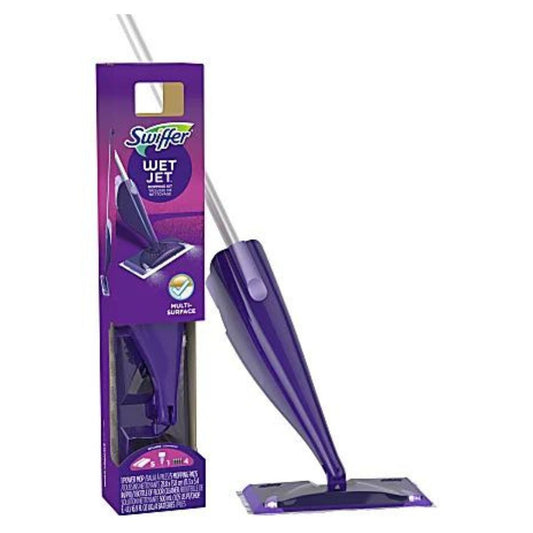 Swiffer WetJet Spray Mop Starter Kit, Purple/Silver