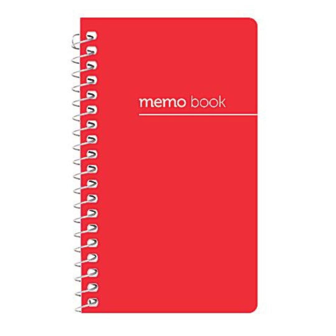 Office Depot Brand Wirebound Side-Opening Memo Books, 3" x 5", College Ruled, 60 Sheets, Assorted Colors (No Color Choice), Pack Of 3