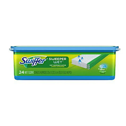 Swiffer Sweeper Wet Mopping Pad Refills, Open-Window Fresh Scent, 24 Count