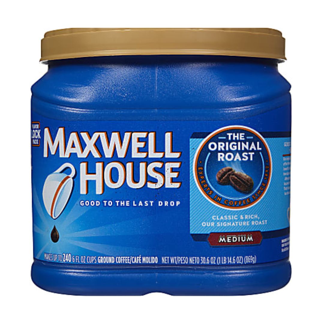 Maxwell House Ground Coffee, Medium Roast, Medium Roast, 1.91 Lb Per Bag