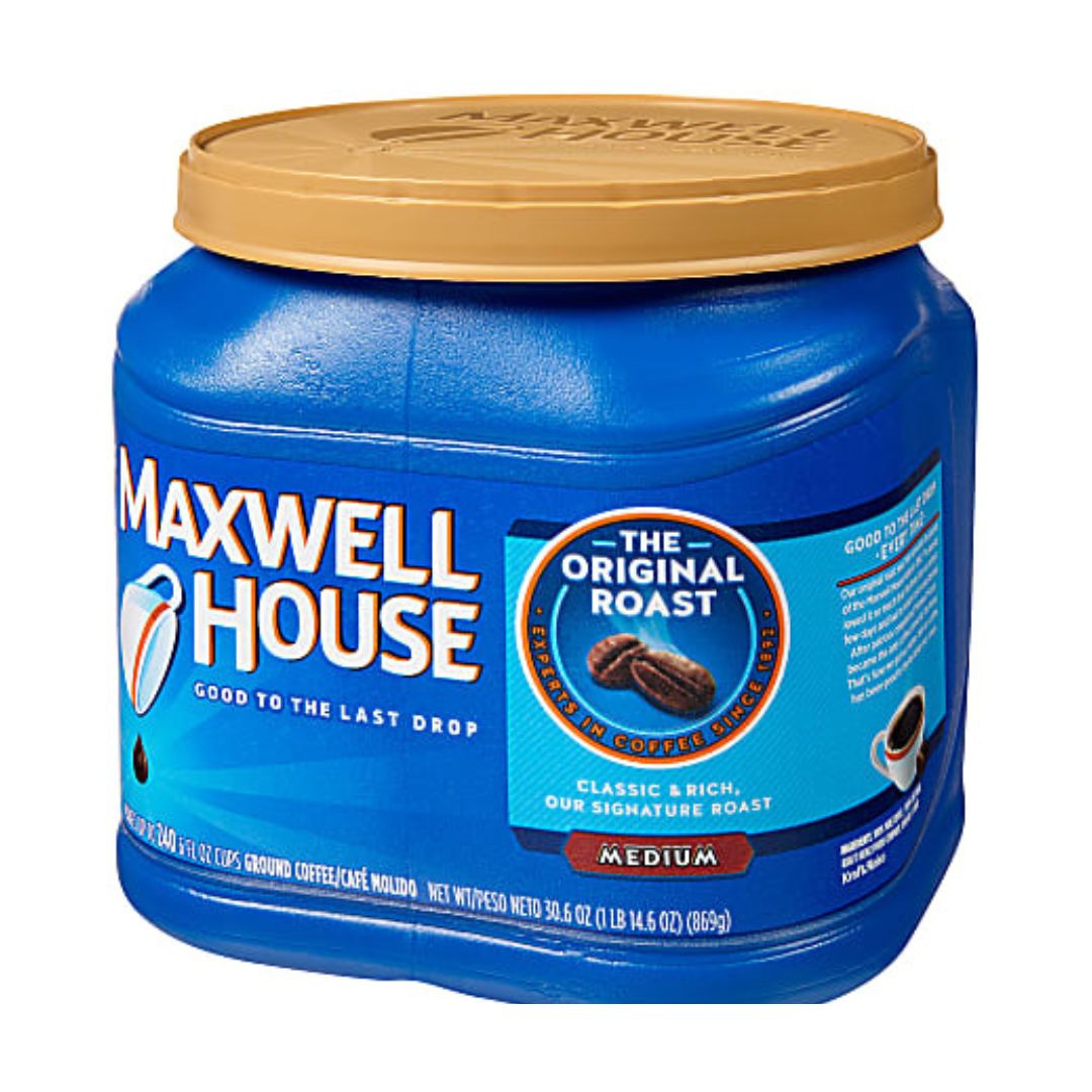 Maxwell House Ground Coffee, Medium Roast, Medium Roast, 1.91 Lb Per Bag