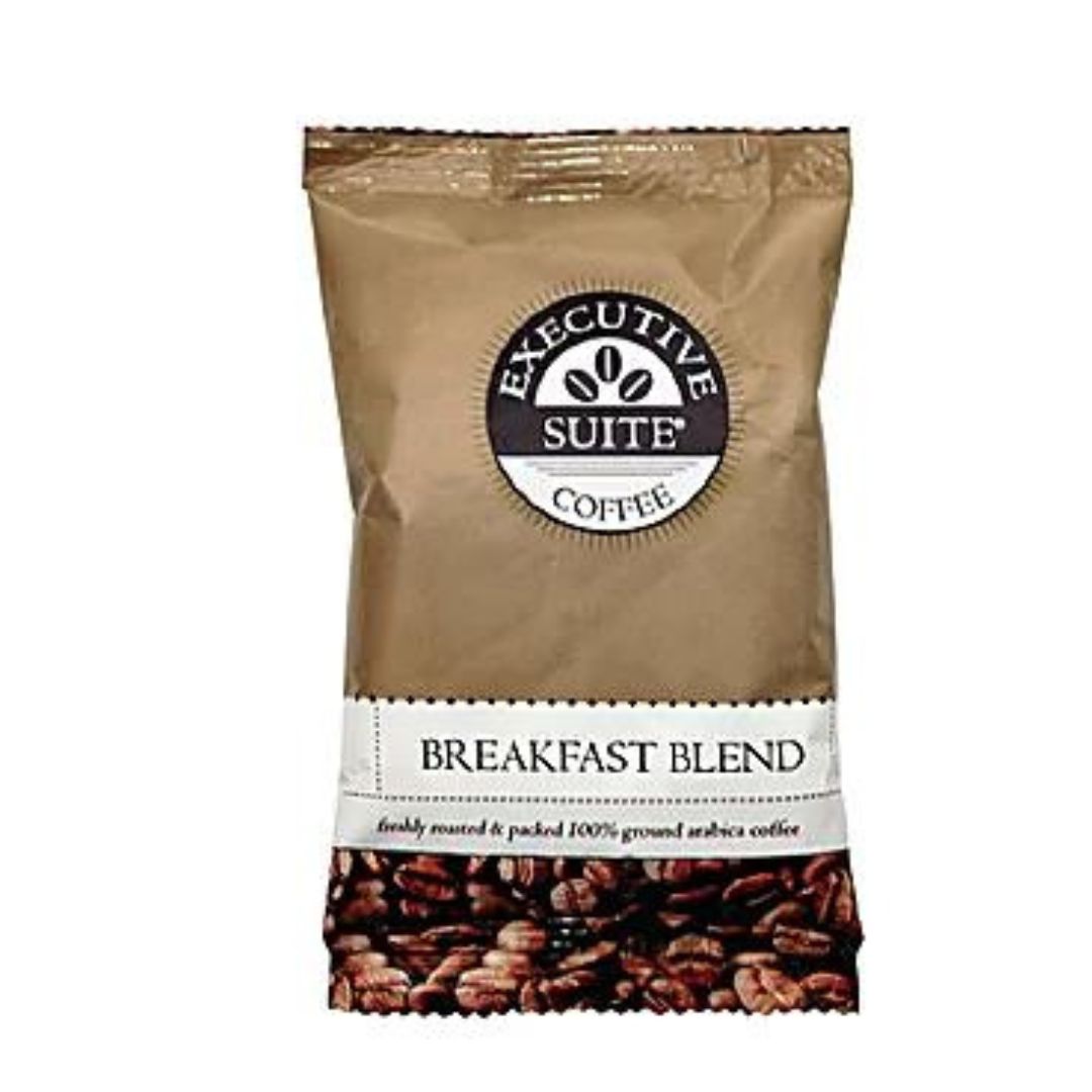 Executive Suite Coffee Single-Serve Coffee Packets, Medium Roast, Breakfast Blend, Box Of 42