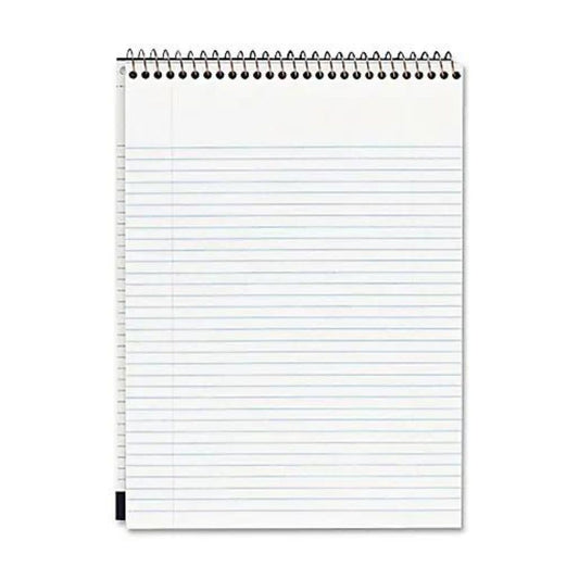 Cambridge Stiff-Back Wire-Bound Notepad, Letter Size, College Rule, Navy